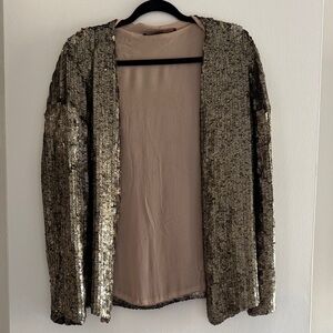 Zara gold Sequin jacket